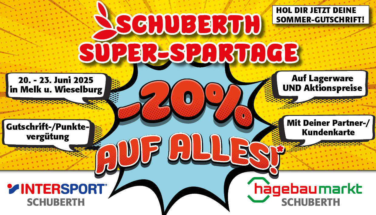 Die Schuberth SUPER-SPARTAGE sind wieder da!