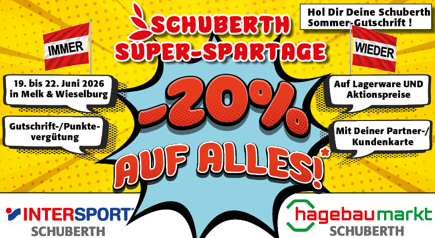 Die Schuberth SUPER-SPARTAGE sind wieder da!